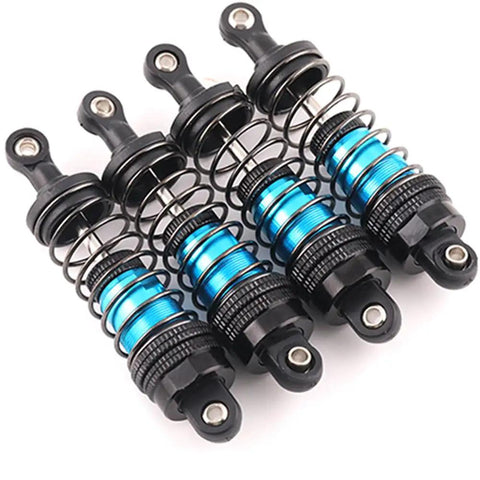 Four 72mm Aluminum Oil Shocks Set For 1 12 1 16 Scale RC Cars Front And Rear Upgrade Kit With Plug And Play Beef Up Your Ride