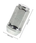 Yardwe Chrome Lug Nuts Wheel Replacement Kit Super Easy Install Anti Rust Heavy Duty Seal Covers For Rv And Car Repair Hubs, chrome steel nut, 1.77 x 0.90 in