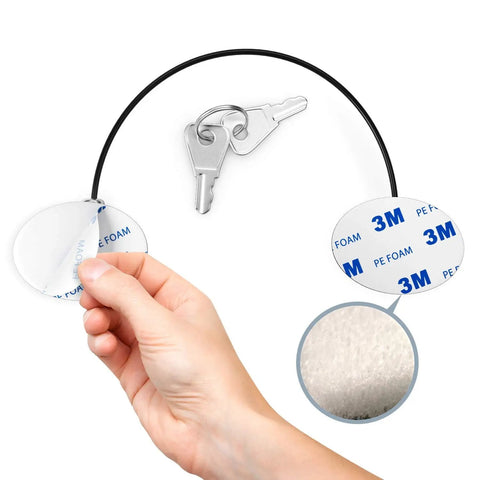 Kid Safe Lock For Refrigerator, Cabinet, Drawer, Freezer And Doors With Two Extra Strong Adhesives, hand peeling adhesive
