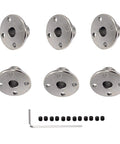 6mm Motor Shaft Couplers Set Metal Shaft Connectors with Allen Wrench and Locking Screws for DIY RC Model Motors Projects.