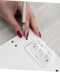 Installation of 12 Piece Drawer Rail Replacement Kit With Guides And Latches For Kitchen Cabinets, Durable White Plastic Track Slides