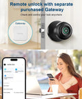 Biometric Smart Door Lock With Fingerprint Scanner, App Control And Physical Key, remote unlock with phone app