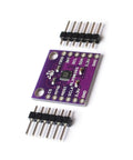 MLX90393 Digital Hall Effect Sensor Module With Pro Grade Positioning And I2C SPI Interfaces For Real Time Motion Control In Battery Powered Devices Industrial Equipment And Smart Consumer Gadgets purple breakout board with pin headers