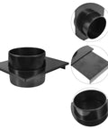 Premium Garneck Plastic 100Mm Blast Gate Valve For Dust Collection And Vacuum. Black plastic valve with slide handle for air control.