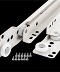 Beefy Heavy Duty Drawer Slides With Full Extension For Cabinets And Desks, Smooth Ball Bearing Rails, 14 Inch, White, Includes Screws