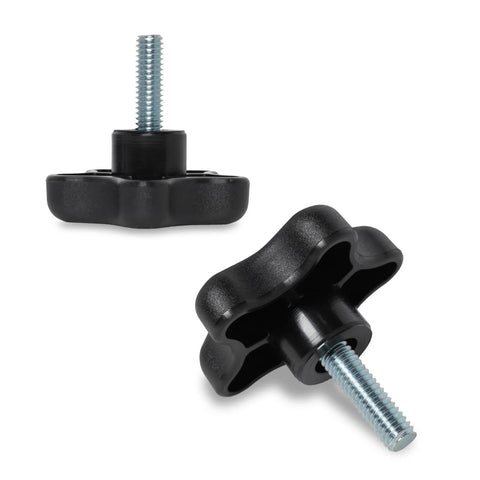 5 Pack 5/16-18 Inch Knobs With 1-Inch Threaded Studs - Grab-and-Go Thumb Screw Knob Set for woodworking jigs and clamps