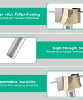 Pro Grade T Slot And Groove Router Bit 1/2 Inch Shank 5/16 Cut Diameter 3/4 Cutting Length for durability and Teflon coating.
