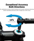 Quarter Inch Drive Mini Torque Wrench Set For Tight Spots From 30 To 140 Inch Pounds showing CW CCW ratcheting accuracy