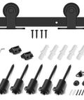 Rock Solid Six Foot Top Mount Sliding Barn Door Hardware Kit Built Tough Glides Super Smooth And Quiet Super Easy Install
