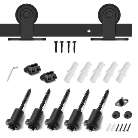 Rock Solid Six Foot Top Mount Sliding Barn Door Hardware Kit Built Tough Glides Super Smooth And Quiet Super Easy Install