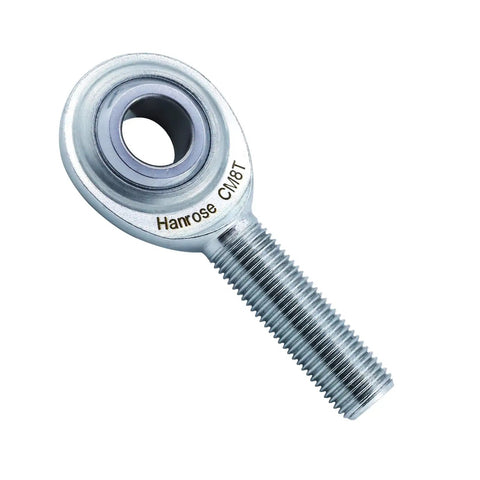 Heavy Duty Rod End Bearing Heim Joints With 1/2-20 Right Hand Male Thread And Jam Nuts, Two Pack, 1/2 Inch, Forged Carbon Steel Body, Hardened Bearing Steel Ball, PTFE Lined Outer Ring For Smooth, Durable Performance. close-up