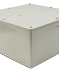 Rigid Non Metallic PVC Conduit Junction Box 12 By 12 By 6 Inch Gray Weatherproof Electrical Enclosure Built To Last side view