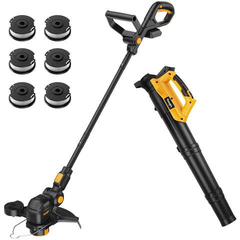 Cordless 3 In 1 Weed Eater And Leaf Blower Combo With Auto Feed, 12 Inch Trimmer Edger, Compatible With 20V Max Battery, Tool Only