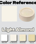 Color reference for Two Pack Light Almond Round Fan Control Dimmer Knobs With D Shaped Shaft 0.25 Inch Diameter Replacement