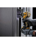 Using Xtreme 12V Cordless Screwdriver With Brushless Motor on metal frame; quick release hex; compact for tight spaces.