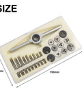 31Pcs HSS Tap And Die Set For Precision Metric Threads M1 To M2.5 Compact Handy Tool Kit For Model Making Watchmaking And Engineering Easy Carry For On The Go Thread Repair, 153mm case