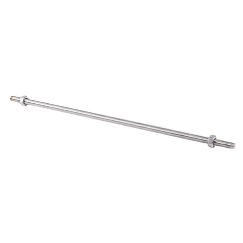 Four Piece 320mm M8 Stainless Steel Threaded Rod Set With Shoulder Nuts Silver Tone For Hardware Molds And Construction 12 6 Inch Long Bar Stock For Precision Alignment In DIY Projects Machinery Assembly And Structural Reinforcement