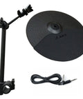 Nitro Mesh Drum Kit Cymbal Bundle With 10 Inch Cymbal Choke 13 Inch Arm Clamp Felt Wingnut And 10 Ft Silverline Audio Cable