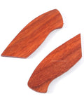 Pre machined Padauk handle scales for DDR3BL DIY Folding Knife Kit With Button Lock 440C Stainless Steel Blade 600 Grit Satin Finish