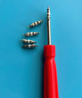 R410A And R32 Valve Core Kit For Air Conditioners Metal Lightweight Spare Part Set With wrench shown with cores