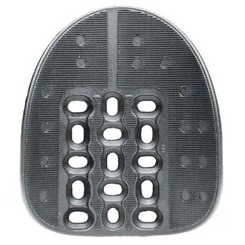 Ergo Plus Armrest Kit For All Day Comfort And Support On Long Rides, top view showing 124mm contact surface and ventilation holes.
