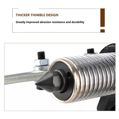 Badass 5 To 50 Ton Hydraulic Bearing Puller Kit Strips Pulleys And Flywheels Thick Steel Build Handles 2 Or 3 Jaw Work Benches Vertically Or Horizontally Shop For Mechanics Who Hate Wasting Time Dealing With Broken Tools Or Oil Leak Problems. thicker thimble design close-up