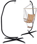 Heavy Duty C Type Hammock Stand Portable and Detachable for Hanging Hammocks Air Chairs Porch Swings Outdoor and Indoor Use Fits Most Chairs