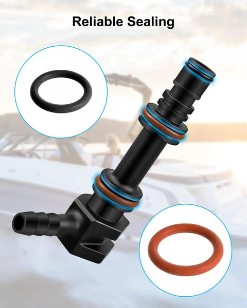 Gear Lube Hose Connector For Alpha One Gen 2 And Bravo 1 2 3 Stern Drives Replacement Kit with O-rings for marine use