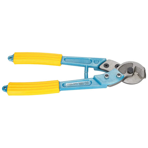 Long Arm Cable Cutter For Electricians, 100mm² Capacity, aluminum alloy, high carbon steel blade, side view