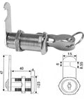 1.57 Inch Cylinder Lock Kit For Drawers Doors Mailboxes Cabinets And Tool Chests Cam Lock Set 2 Pack Includes 4 Keys Beefy Zinc Alloy