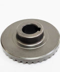 Close-up of 36 tooth metal gear component from Two Sets Metal Gear And Pinion For Angle Grinders 36 Tooth Gear And 11 Tooth Spiral Bevel Pinion Replacement Parts For 9553 9555 9557 9558 Models High Precision Durable Steel Gear System