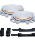 Wheel Alignment Turn Plates 360 Degree Rotating 4 Ton Capacity Pair For Car And Truck Front End Turntable Tables Heavy Duty DIY Mechanics Tool