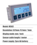 M503 Magnetic Scale DRO Display With Built In Magnetic Measurement System And Magnetic Tape For Woodworking, Stain Belt Profile Ready To Roll, Embedded Sensor, Plug And Play Benchtop Setup, 1m cable