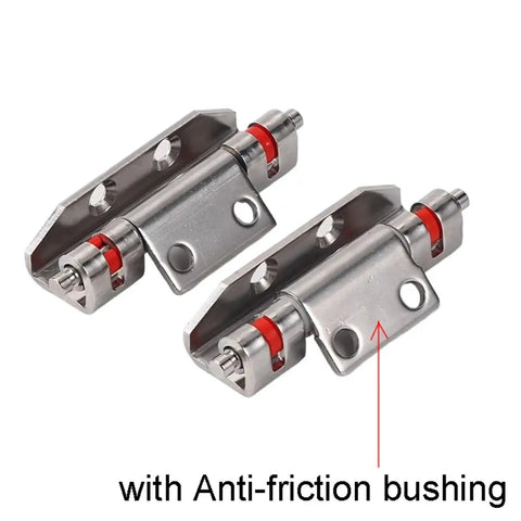 Heavy Duty Cabinet Door Hinges In 304 Stainless Steel For Reliable Switchgear Setup And Quick Diy Swaps, showing anti-friction bushing.