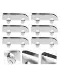 Full Extension Drawer Slides Kit With 12 Pieces For Cabinets And Glass Doors, Smooth Steel Roller Guides And Pulley System