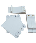 Pegboard Wall Mounting Hardware Kit With Command Strips No Wall Holes Needed Compatible With SKADIS Pegboards Matte White Finish
