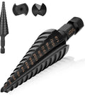 M35 Cobalt Step Drill Bit Set One Eighth Inch To One Half Inch With Thirteen Steps One Quarter Inch Hex Shank Heavy Duty