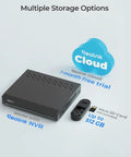 2K Outdoor Video Doorbell Camera With 5G And 2.4G WiFi, Wired Setup, showing local storage options with Reolink NVR and SD card slot