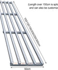 Light Duty Conveyor System With Industrial Grade Rollers For Warehouses And Workshops, ABS Plastic Rollers On Steel Frame, 50 cm wide, silver finish