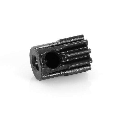 Close-up of a single gear from Beefed Up 48DP Metal Pinion Gear Set For One Eighteenth Scale RC Cars With Hardened Steel CNC Machined 14T 10T 9T