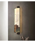 Modern LED Wall Sconces For Bedroom And Hallway Providing Glare Free Warm White Lighting To Level Up Your Home Decor Setup While Serving A Super Chill Vibe And Keeping Installation Dead Simple. Slim wall lamp with artistic mountain design.