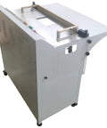 Jaryannix 220V Pneumatic Heat Shrink Bag Sealer with Foot Pedal features a stainless steel tabletop and precision adjustments.