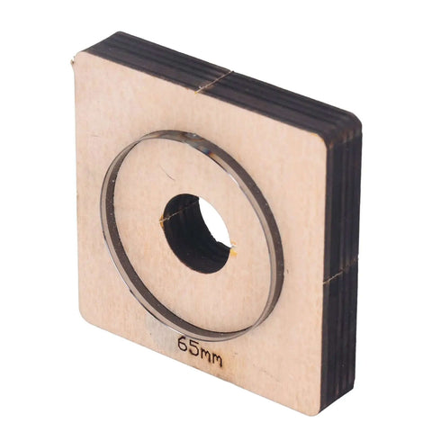 65mm Circle Cutter With Wood Base, Durable Alloy Steel Round Cutting Die for crafting projects