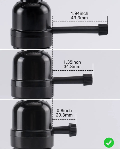 Black 20mm On Off Lamp Switch Knobs Replacement Pack Of 4 For Table And Floor Lamps Easy To Install In Seconds