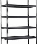 Beefy 5 Tier Garage Shelving Unit With 2500 Lbs Capacity, Heavy Duty Metal Storage Racks For Garage Basement And Workshop, 48 Inch L By 24 Inch D By 72 Inch H, Adjustable Utility Shelving For Maximum Organization black metal 5-tier rack