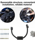 VCM Muzzler Harness Disable Kit for Honda 3.5L V6 Engine with VCM Fits Ridgeline 2007+, showing resistors and installation