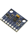Three Axis Analog Gyro Sensor Module And Three Axis Accelerometer Module For DIY Motion Sensing With Arduino And Raspberry Pi Plug And Play Ready For Makers And Hobbyists, blue PCB