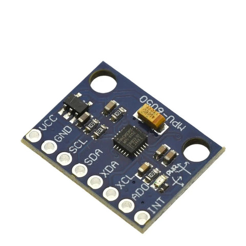 Three Axis Analog Gyro Sensor Module And Three Axis Accelerometer Module For DIY Motion Sensing With Arduino And Raspberry Pi Plug And Play Ready For Makers And Hobbyists, blue PCB