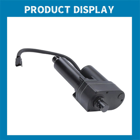 Heavy Duty Round Baler Linear Actuator Direct Fit Replacement For New Holland 848 853 855 1995 Farm Tractor Parts Gf12 1004 768929 showing black electric actuator with connector.