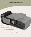 Zf Handgrip L Shape Grip For Nikon Zf With Ergonomic Silicone Grip Built In Quick Release Plate Arca Compatible on camera